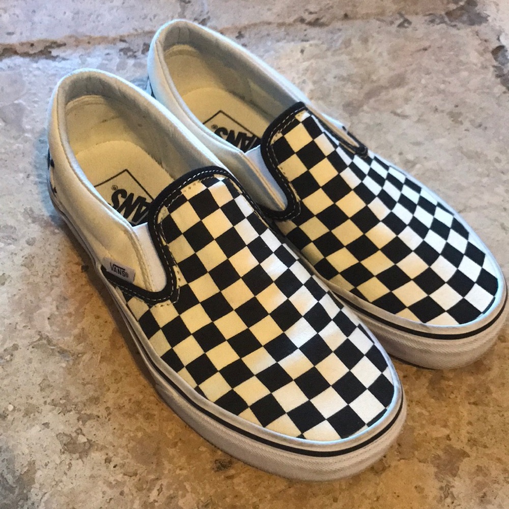 Checkered Slip-On Vans